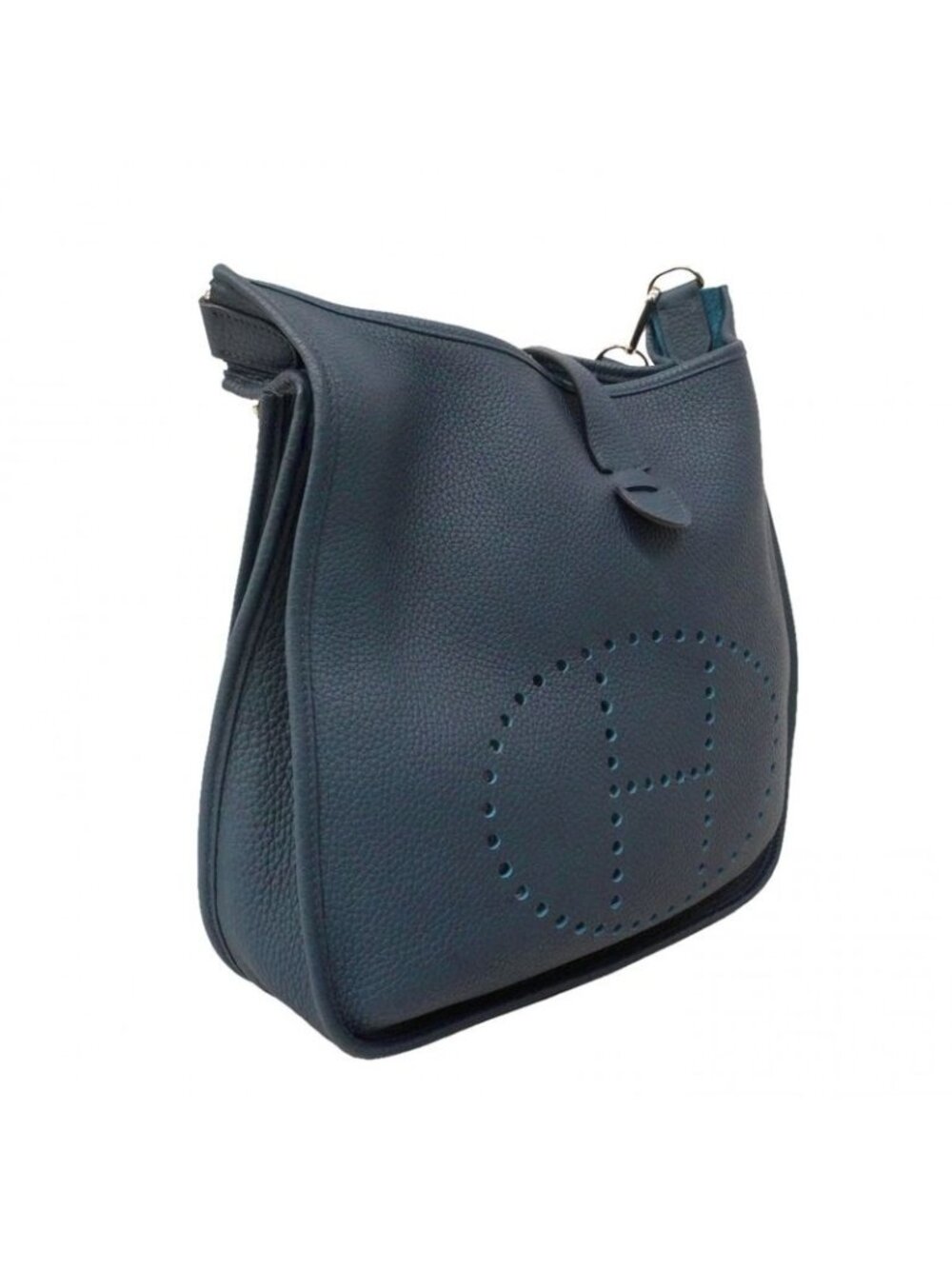 Hermes Shoulder Bag Evelyne Taurillon Clemence Breton Pet Silver - Picture 2 of 9